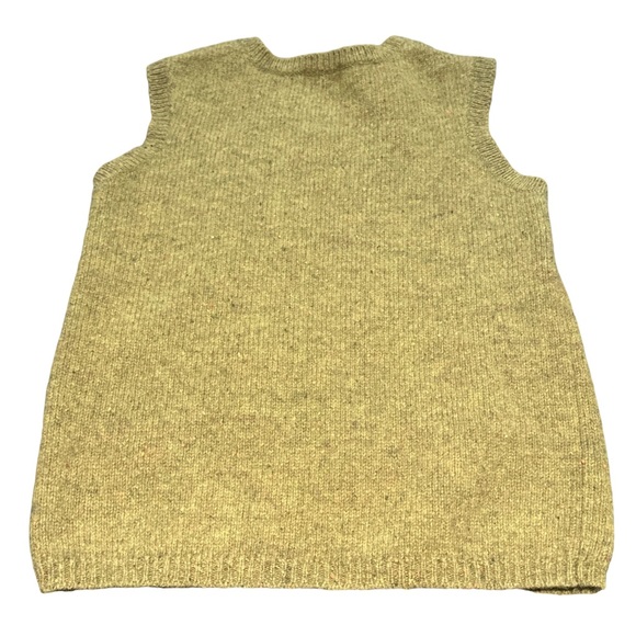 VINTAGE 90s AMERICAN EAGLE green wool snowflake sweater vest, size small. - Picture 2 of 3